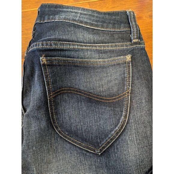 Lee Riders Blue Jean Washed Midrise Bootcut Leg Women Size 10P - Picture 2 of 5